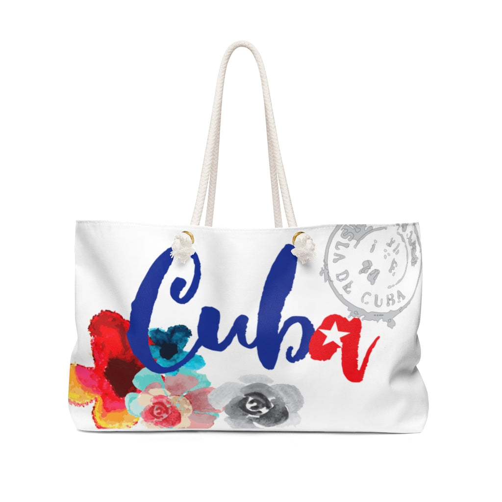 BVC- BanaVieja Collection- Weekender Bag CUBA FLOWERS 2