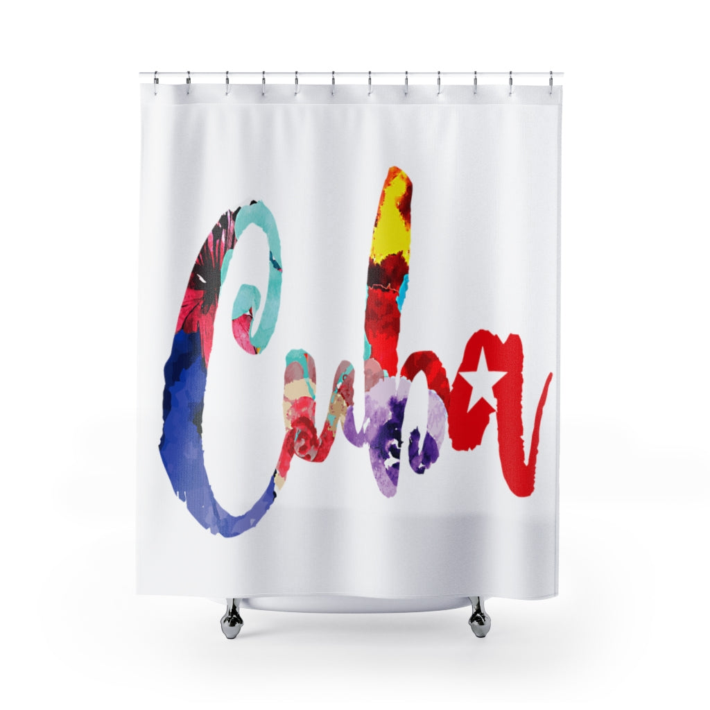 BVC- BanaVieja Collection- Shower Curtain CUBA COLORFUL