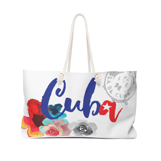 BVC- BanaVieja Collection- Weekender Bag CUBA FLOWERS 2