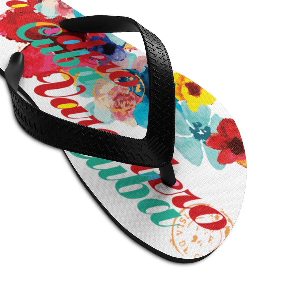 BVC- BanaVieja Collection- Unisex Flip-Flops- VARADERO FLOWERS