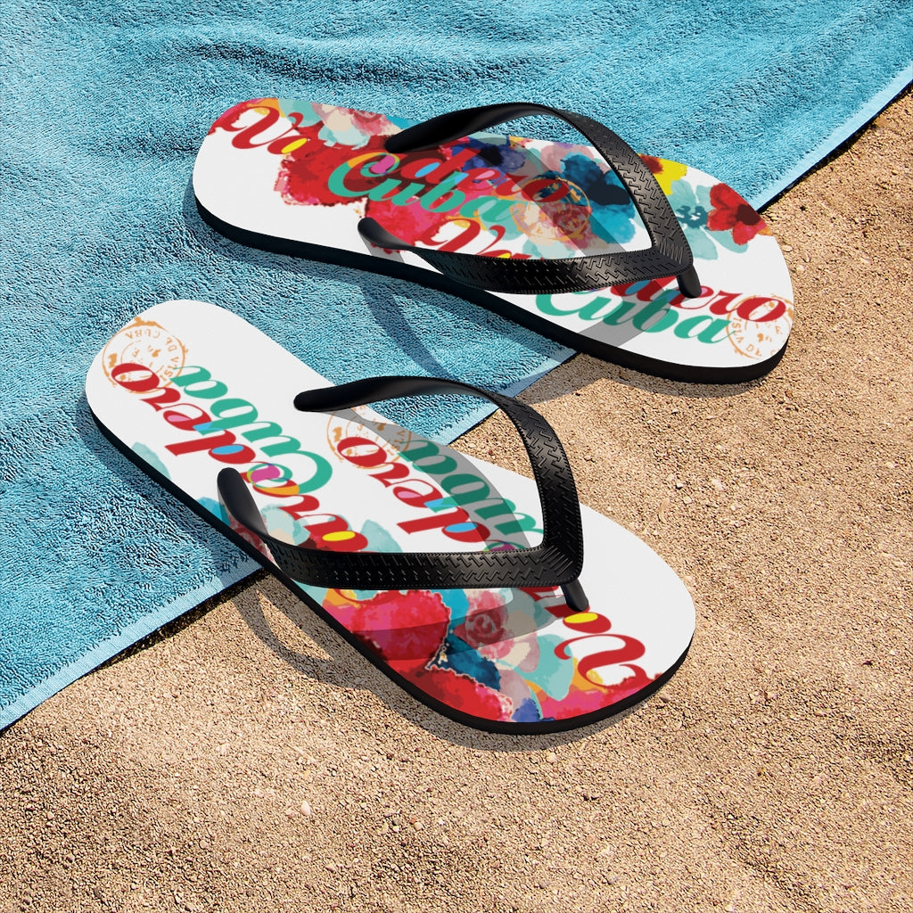 BVC- BanaVieja Collection- Unisex Flip-Flops- VARADERO FLOWERS