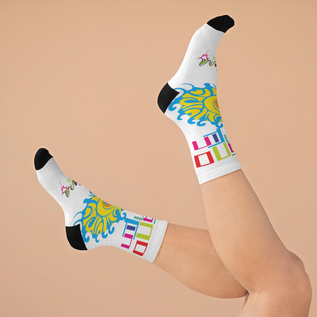 HBC- Habana Beach Collection- DTG Socks VERANO SOL