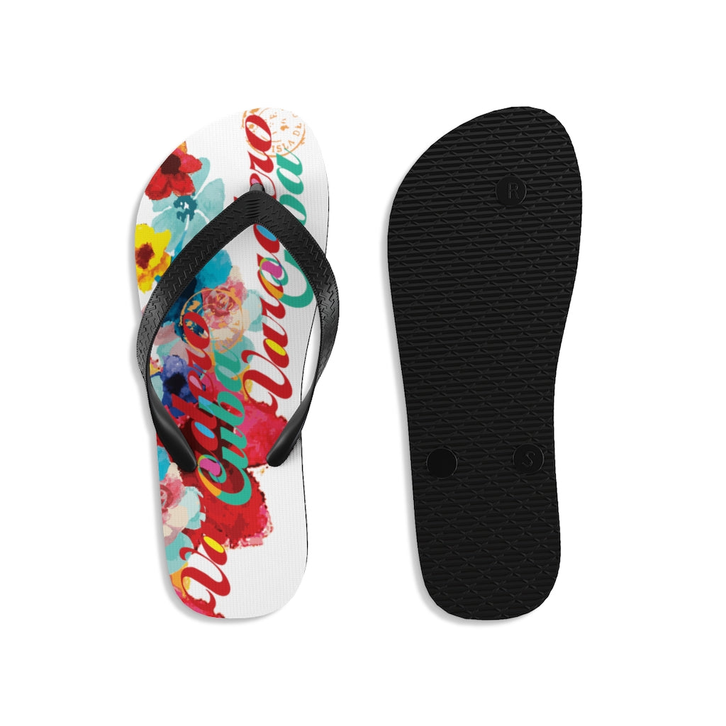 BVC- BanaVieja Collection- Unisex Flip-Flops- VARADERO FLOWERS