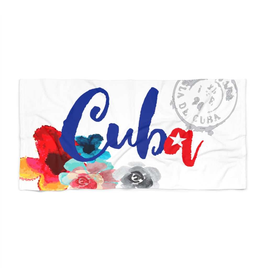 BVC- BanaVieja Collection- Beach Towel CUBA FLOWERS