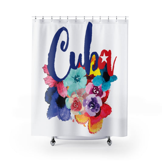 BVC- BanaVieja Collection- Shower Curtains CUBA FLOWERS