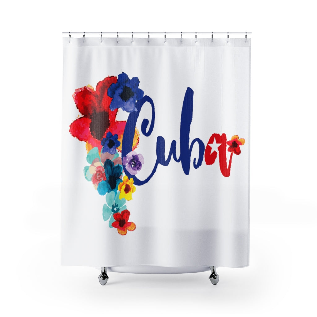 BVC- BanaVieja Collection- Shower Curtains CUBA FLOWERY