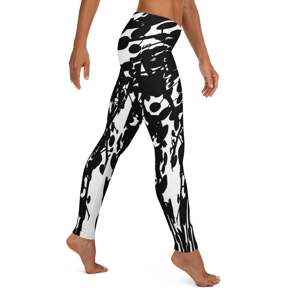 HYC- Habana Yacht Club- Leggings BLACK LEAVES