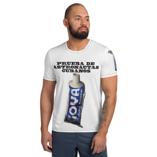 EBC- El Barrio Collection- All-Over Print Men's Athletic T-shirt ASTRONAUTAS CUBANOS