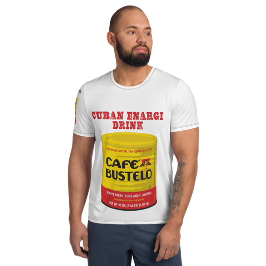 EBC- El Barrio Collection- All-Over Print Men's Athletic T-shirt CUBAN ENARGI DRINK