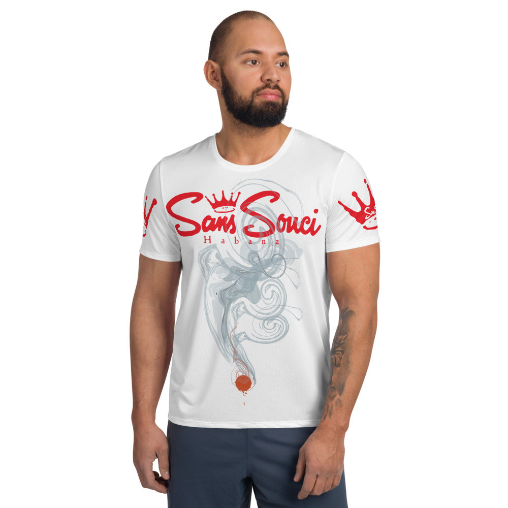 BVC- BanaVieja Collection- All-Over Print Men's Athletic T-shirt SANS SEGURIDAD