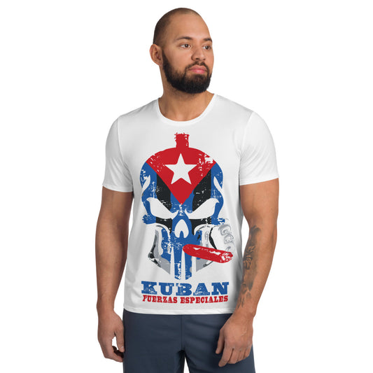 EBC- El Barrio Collection- All-Over Print Men's Athletic T-shirt- KUBAN