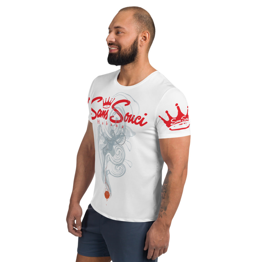 BVC- BanaVieja Collection- All-Over Print Men's Athletic T-shirt SANS SEGURIDAD