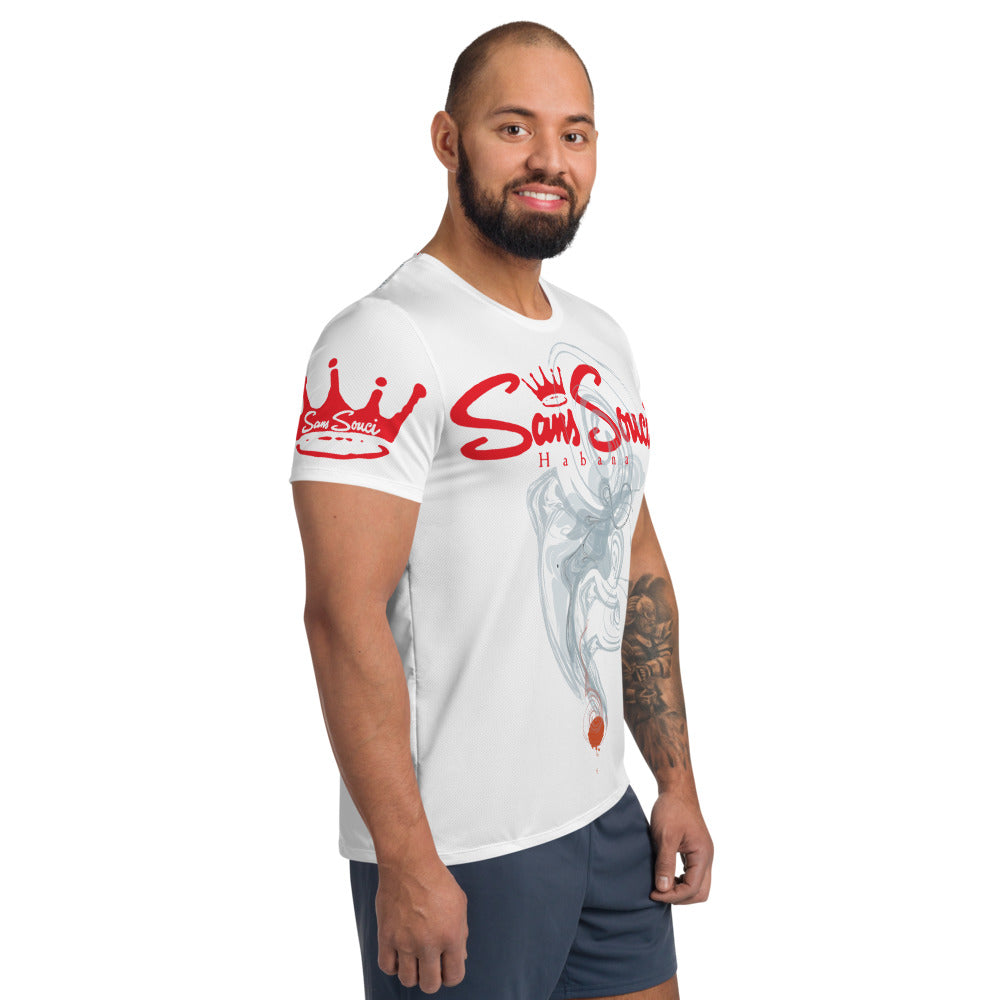 BVC- BanaVieja Collection- All-Over Print Men's Athletic T-shirt SANS SEGURIDAD