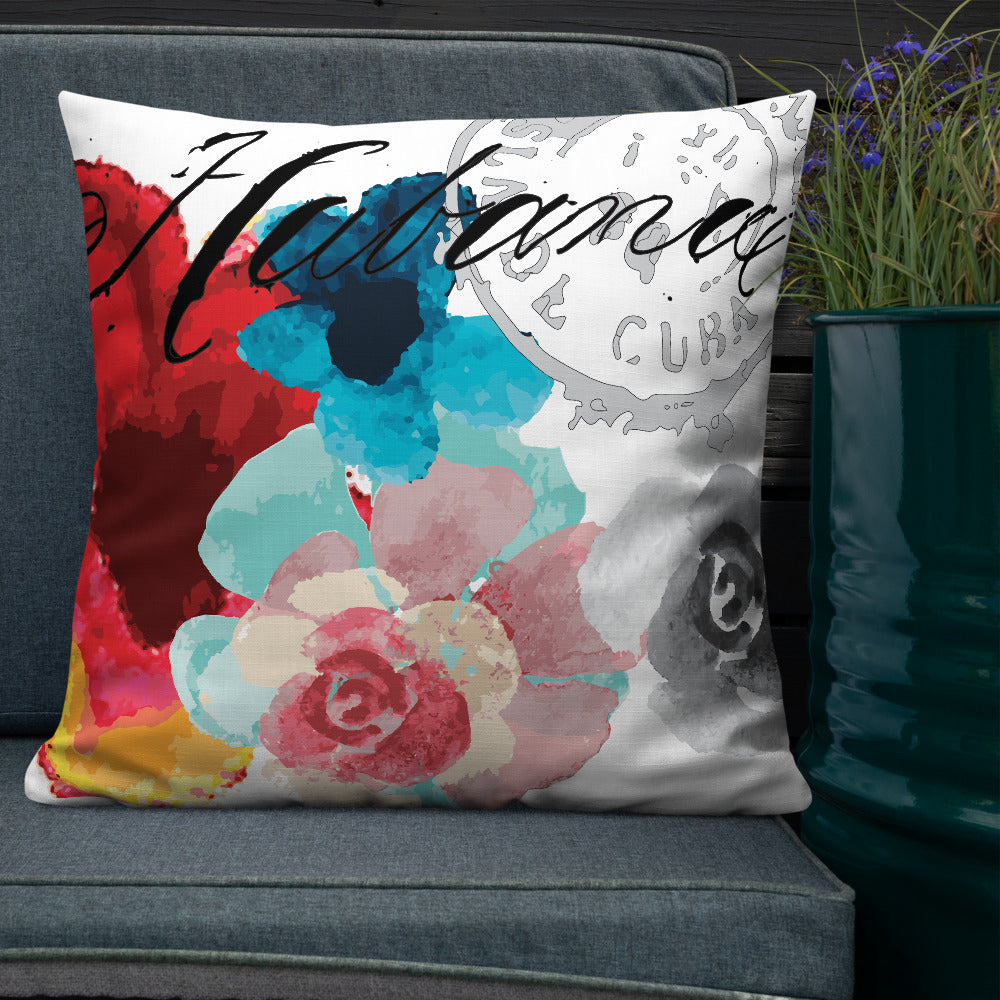 BVC- BanaVieja Collection- Premium Pillow HABANA FLOWER STAMP