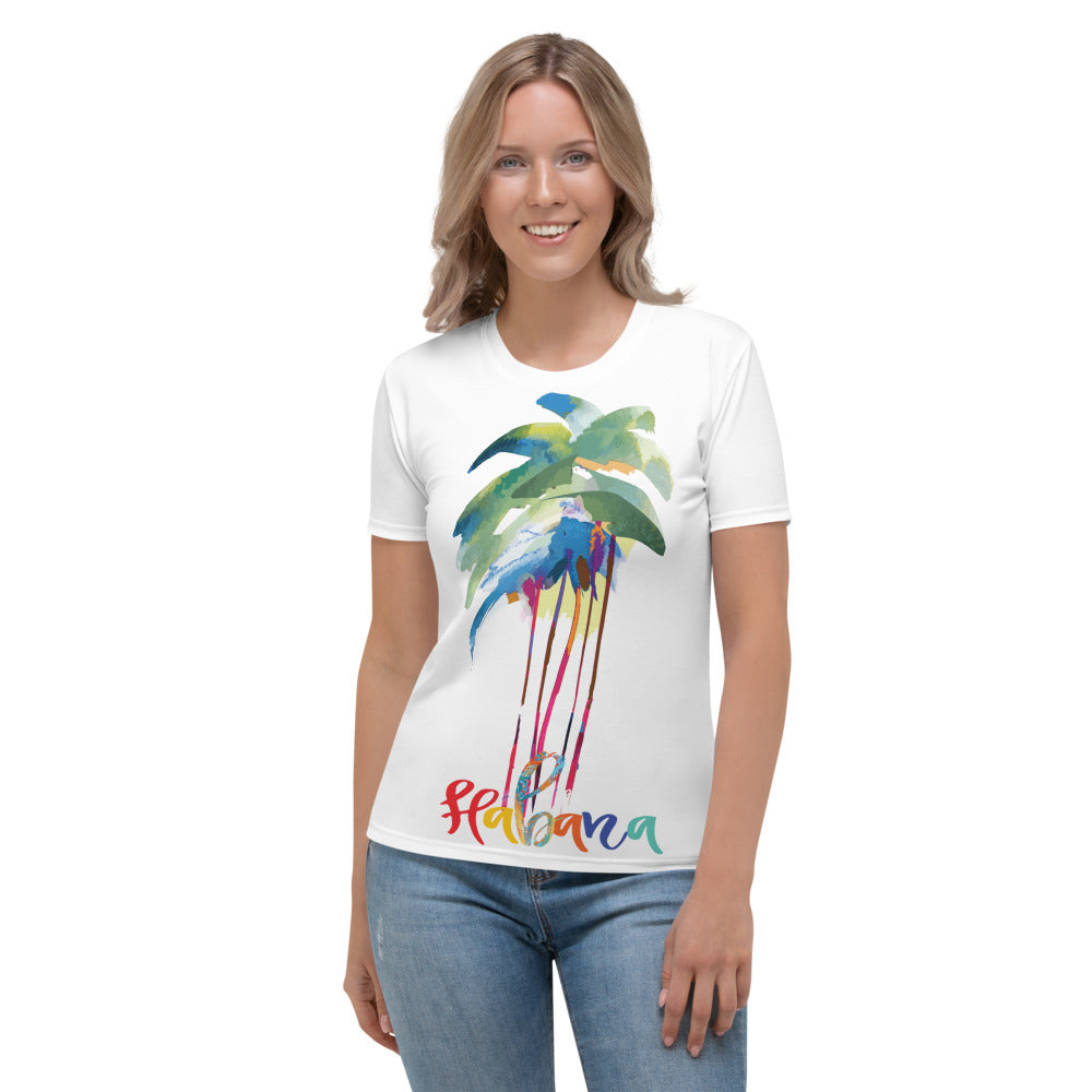 HBC- Habana Beach Collection- Women's T-shirt PALMAS