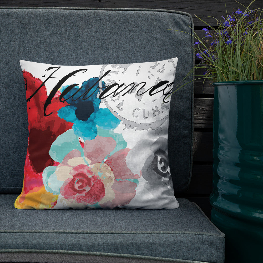 BVC- BanaVieja Collection- Premium Pillow HABANA FLOWER STAMP