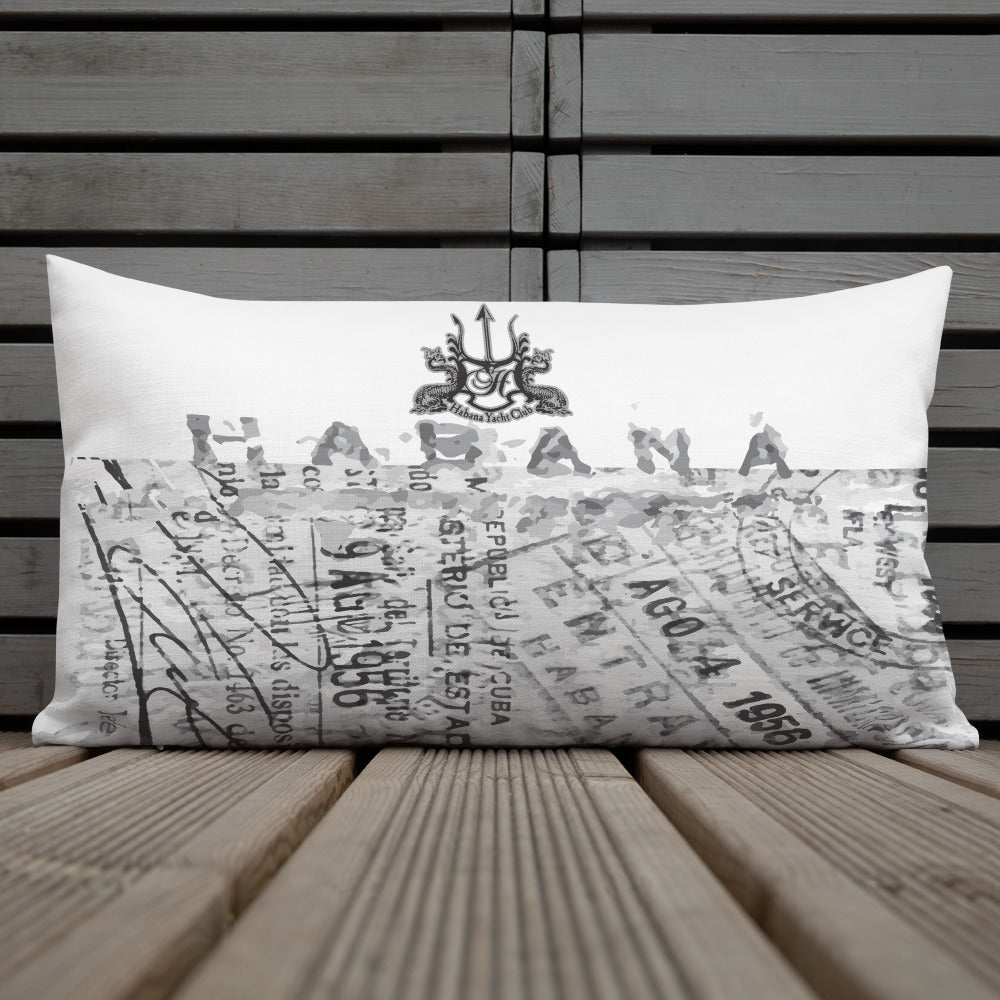 HYC- Habana Yacht Club- Premium Pillow CORKED