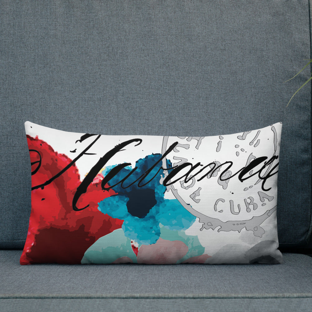 BVC- BanaVieja Collection- Premium Pillow HABANA FLOWER STAMP