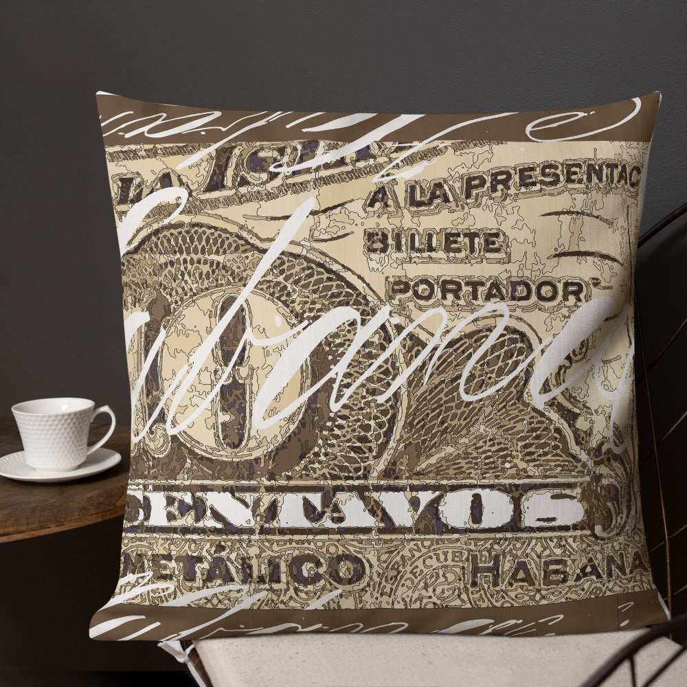 BVC- BanaVieja Collection- Premium Long Pillow DIEZ CENTAVOS