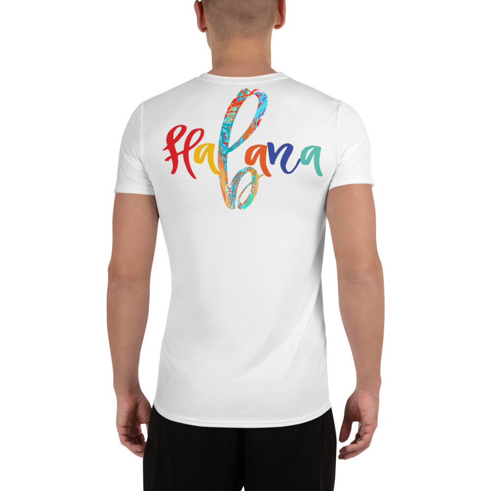 CBC- CopaBana Collection- All-Over Print Men's Athletic T-shirt CIGAR WOMAN