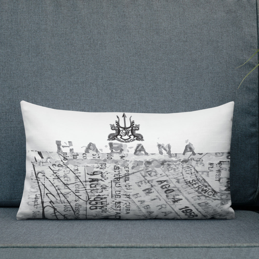 HYC- Habana Yacht Club- Premium Pillow CORKED