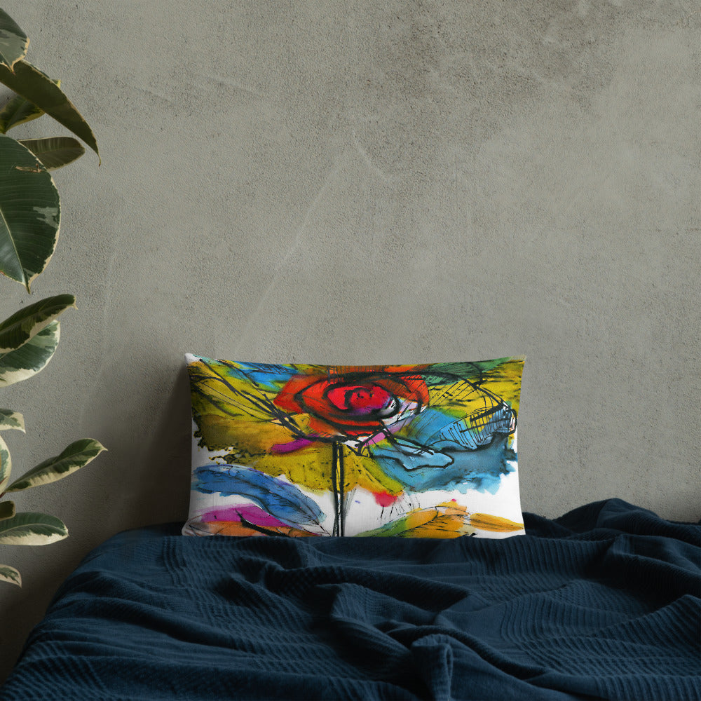 BVC- BanaVieja Collection- Premium Pillow COLORFUL FLOWER