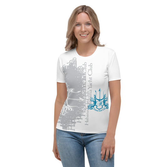 HYC- Habana Yacht Club- Women's T-shirt BLUE TRIDENT