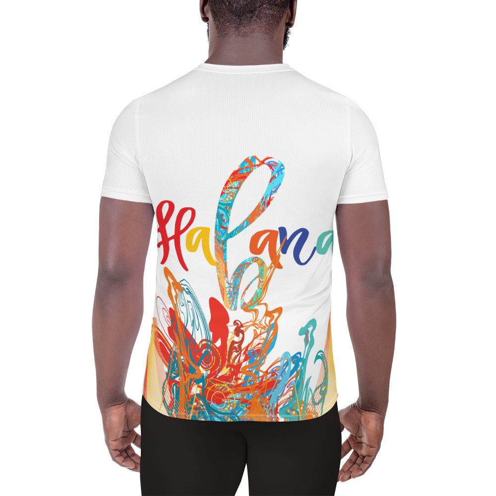 CBC- CopaBana Collection- All-Over Print Men's Athletic T-shirt HABANA DRINK