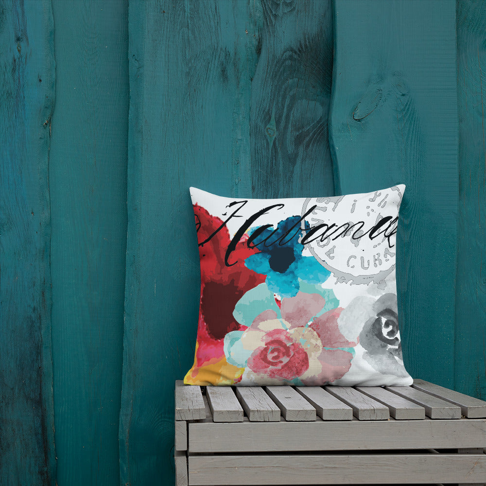 BVC- BanaVieja Collection- Premium Pillow HABANA FLOWER STAMP