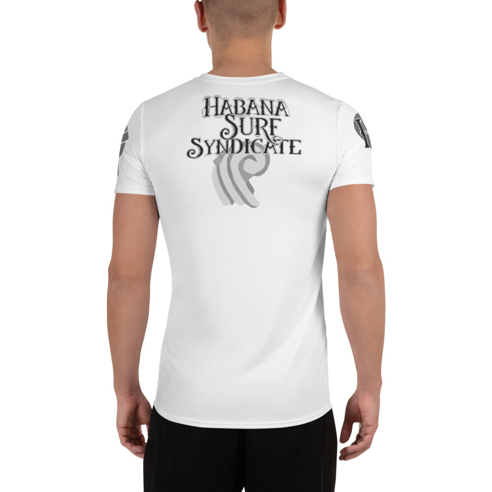 EBC- El Barrio Collection (Habana Surf Syndicate) All-Over Print Men's Athletic T-shirt ANTONIO MACEO