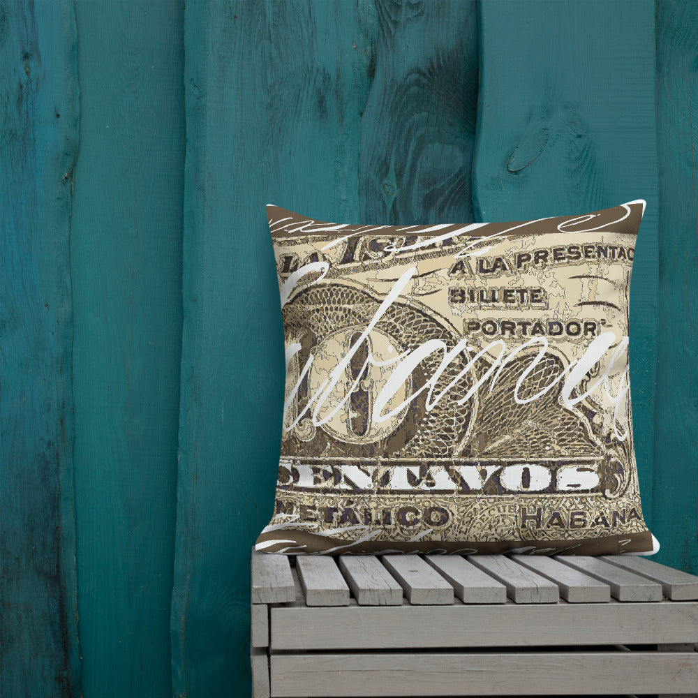 BVC- BanaVieja Collection- Premium Long Pillow DIEZ CENTAVOS