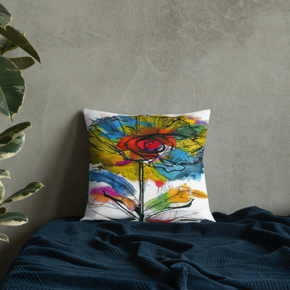 BVC- BanaVieja Collection- Premium Pillow COLORFUL FLOWER