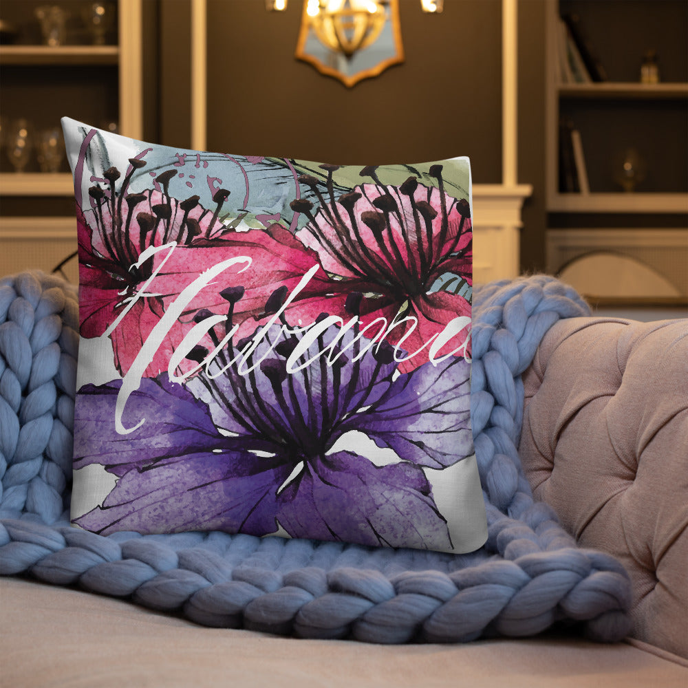 BVC- BanaVieja Collection- Premium Pillow HABANA LILIES