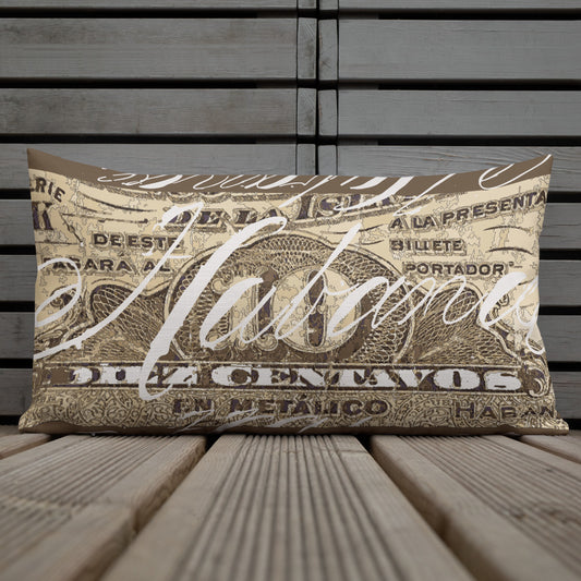 BVC- BanaVieja Collection- Premium Long Pillow DIEZ CENTAVOS