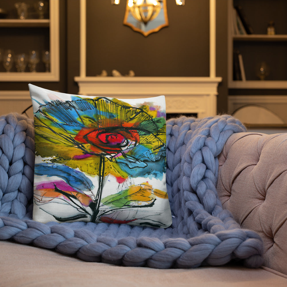 BVC- BanaVieja Collection- Premium Pillow COLORFUL FLOWER