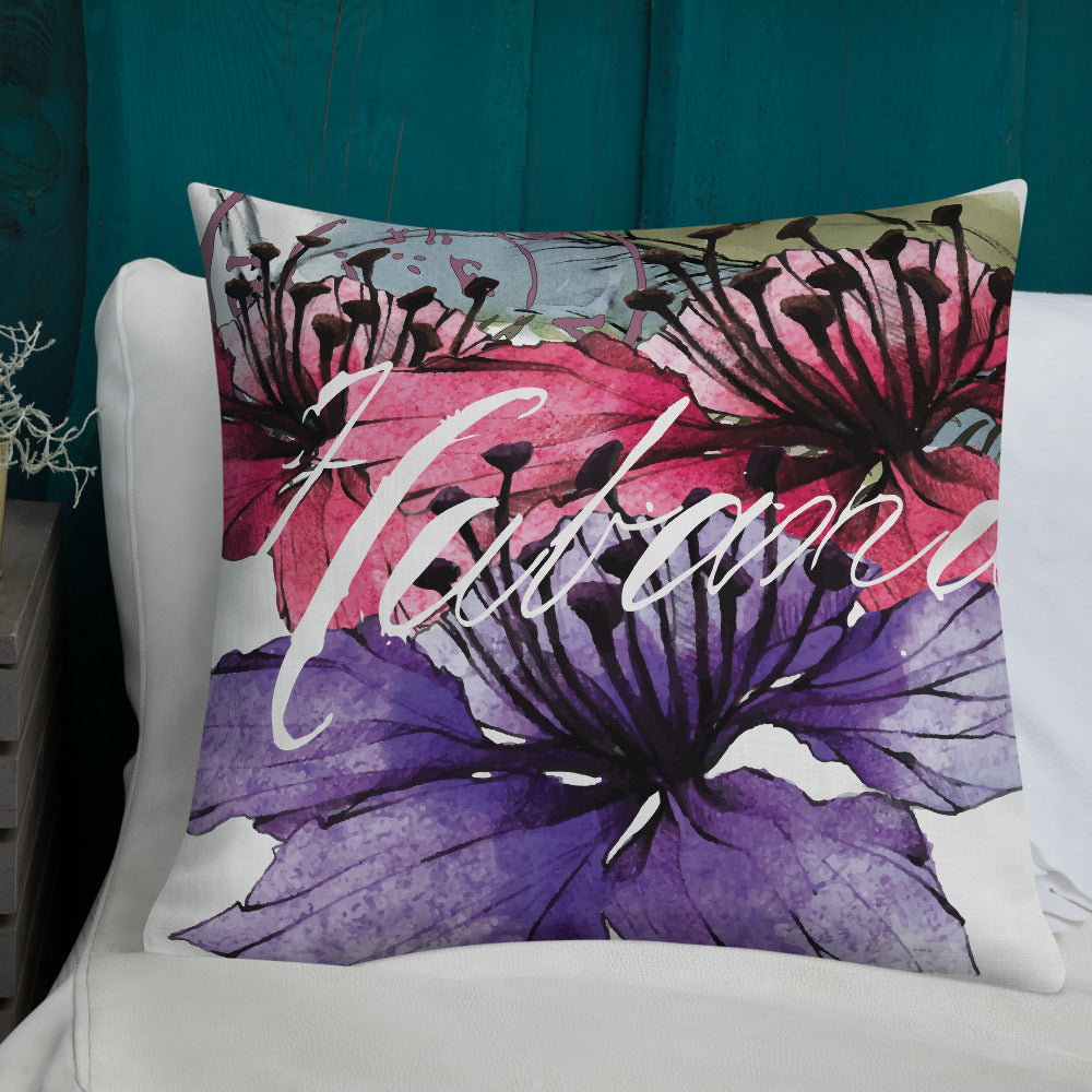 BVC- BanaVieja Collection- Premium Pillow HABANA LILIES