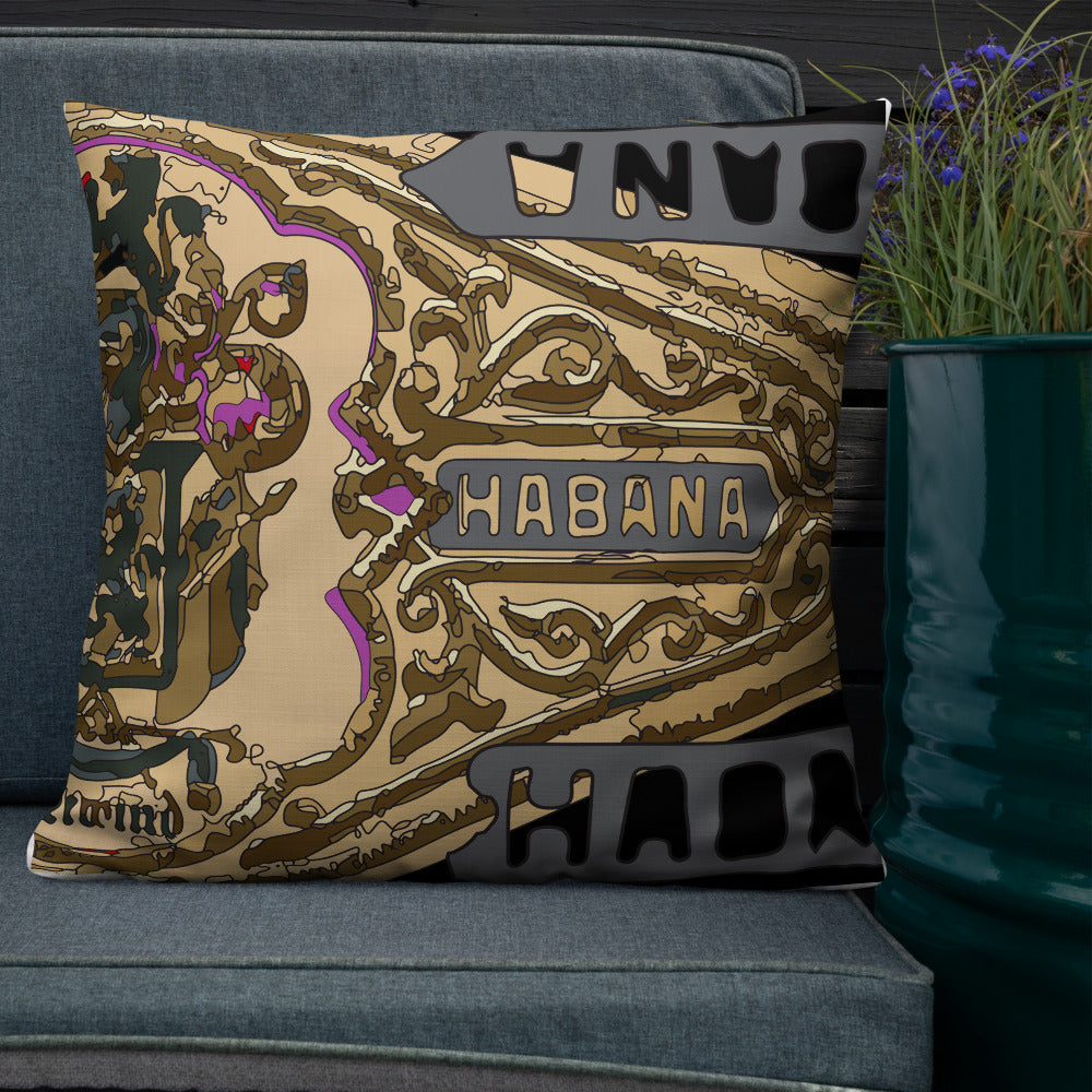 BVC- BanaVieja Collection- Premium Pillow CIGAR LABEL 3