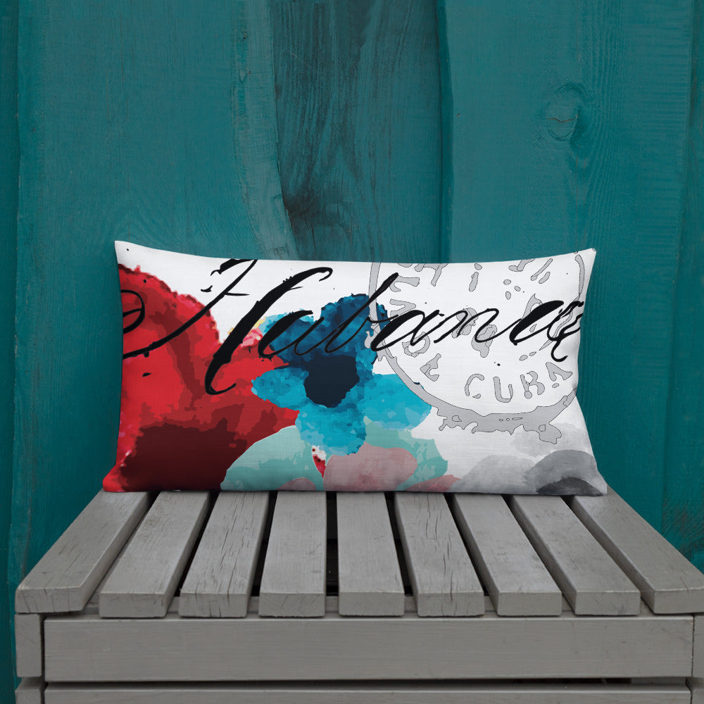 BVC- BanaVieja Collection- Premium Pillow HABANA FLOWER STAMP