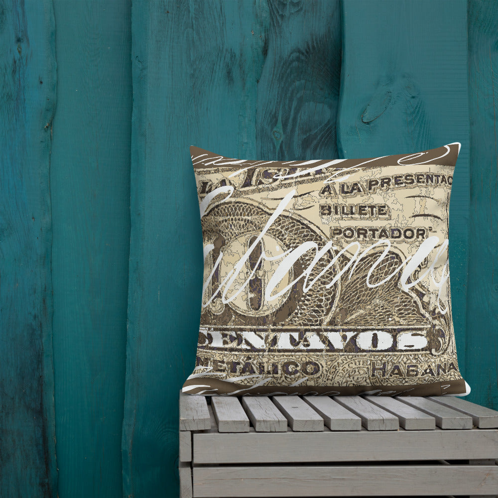 BVC- BanaVieja Collection- Premium Long Pillow DIEZ CENTAVOS