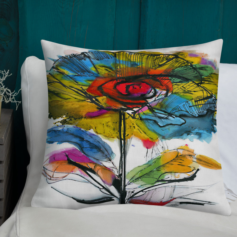 BVC- BanaVieja Collection- Premium Pillow COLORFUL FLOWER