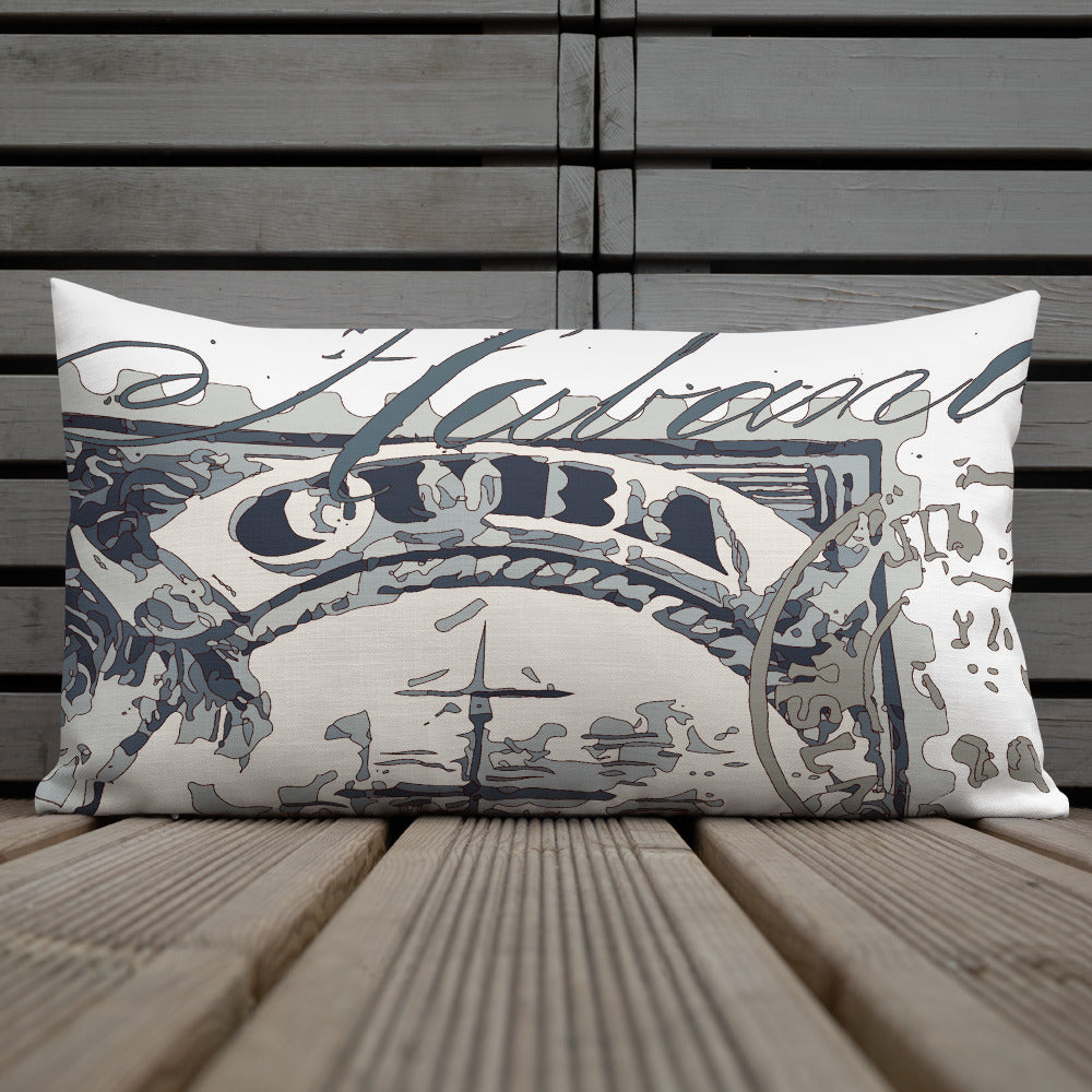 BVC- BanaVieja Collection- Premium Pillow CUBA SHIP STAMP