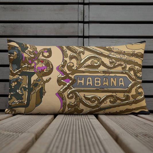 BVC- BanaVieja Collection- Premium Pillow CIGAR LABEL 3