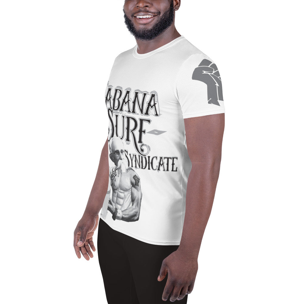 EBC- El Barrio Collection (Habana Surf Syndicate) All-Over Print Men's Athletic T-shirt MAXIMO GOMEZ