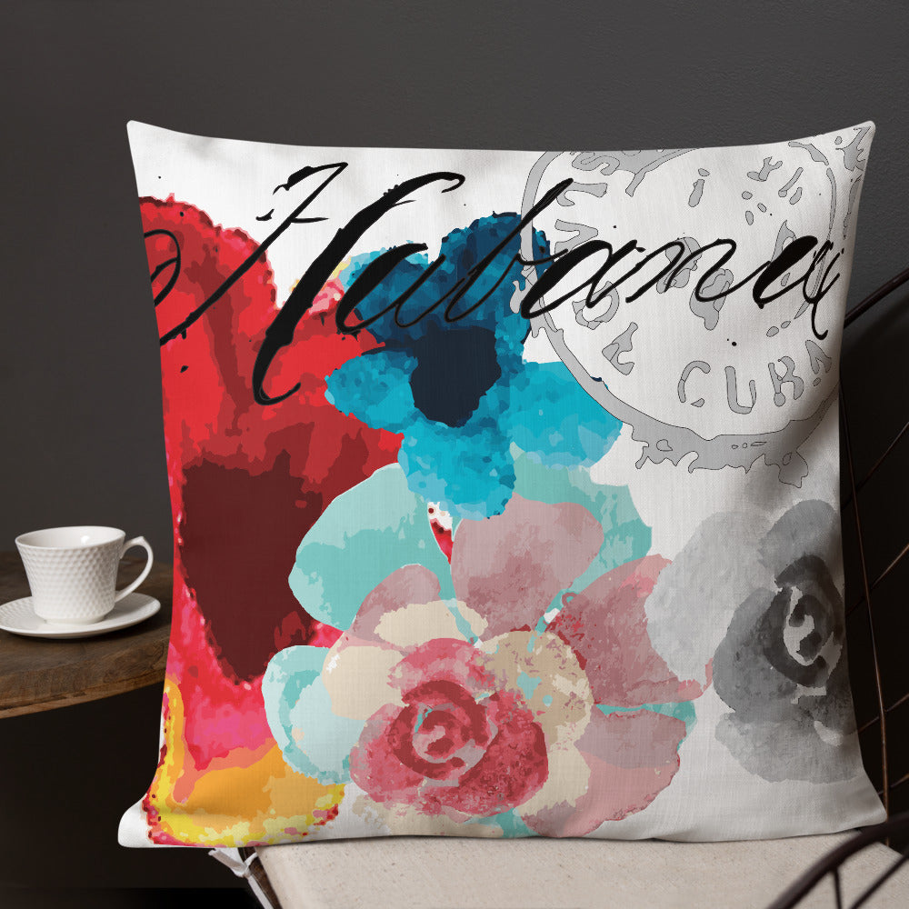 BVC- BanaVieja Collection- Premium Pillow HABANA FLOWER STAMP