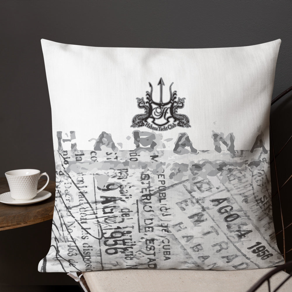 HYC- Habana Yacht Club- Premium Pillow CORKED