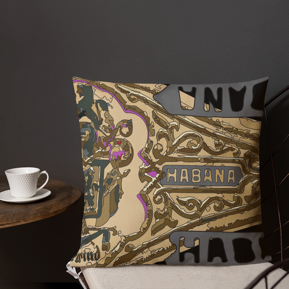 BVC- BanaVieja Collection- Premium Pillow CIGAR LABEL 3