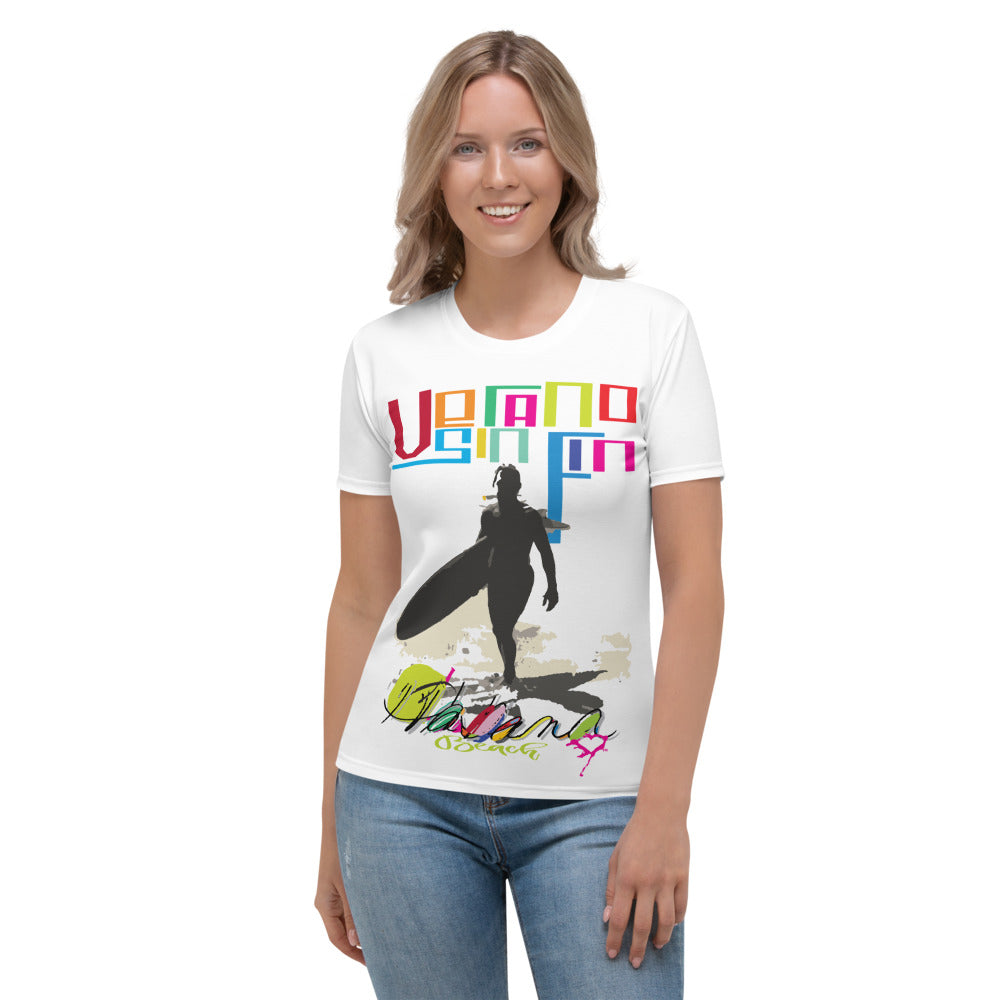 HBC- Habana Beach Collection- Women's T-shirt VERANO SURF