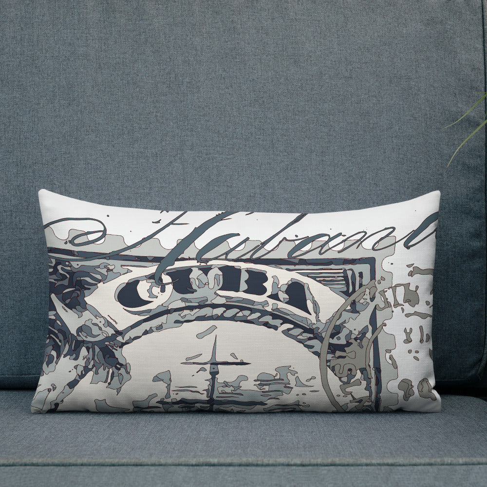 BVC- BanaVieja Collection- Premium Pillow CUBA SHIP STAMP