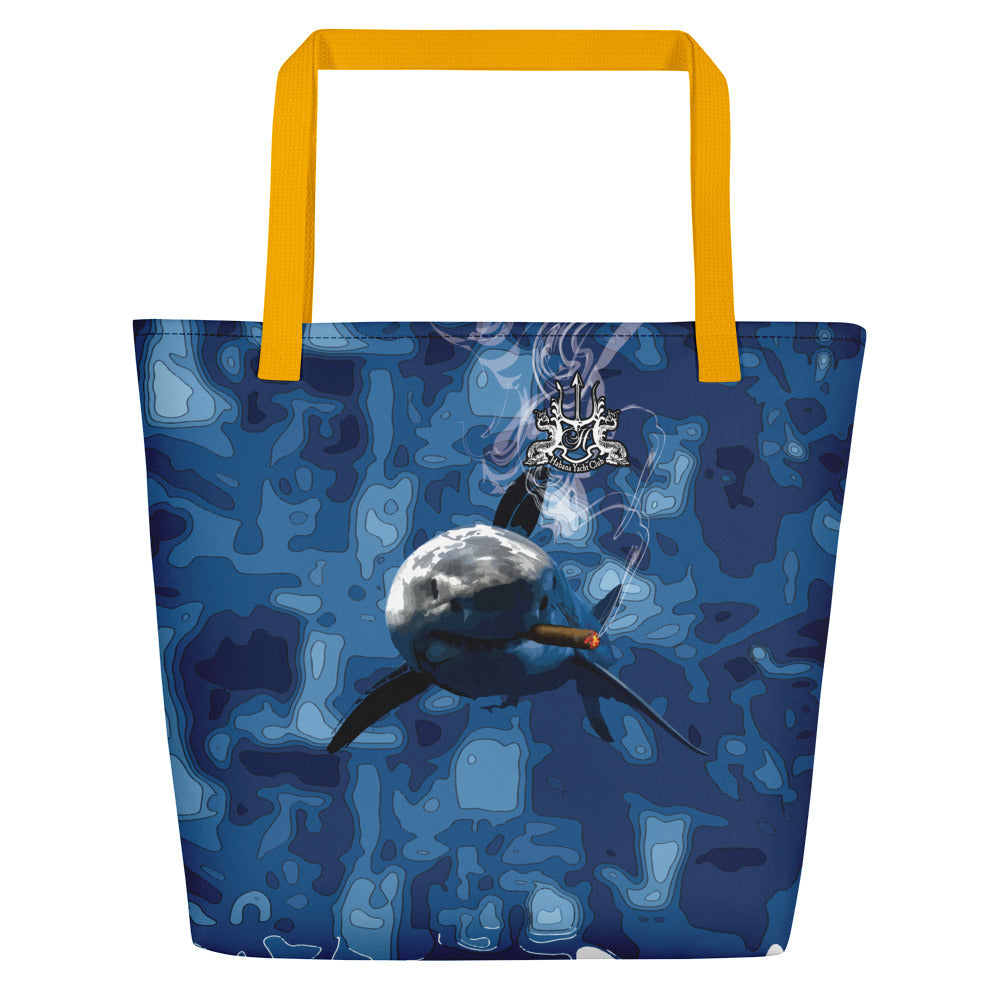 HYC- Habana Yacht Club- Beach Bag BLUE SHARK