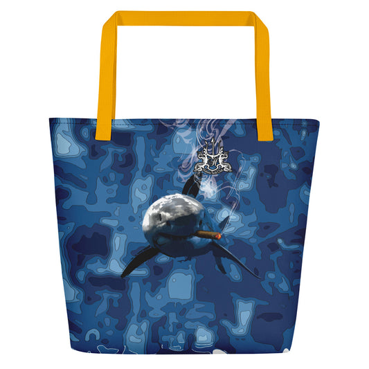 HYC- Habana Yacht Club- Beach Bag BLUE SHARK